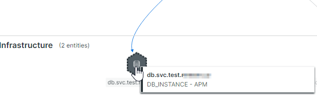 Hub Topic RDS database called from APM application not recognized