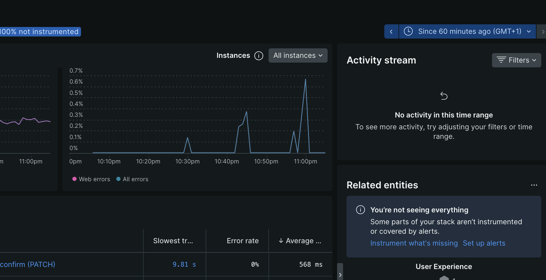 Hub Topic Slow Trace 404 Nerdlet